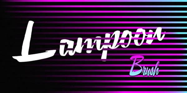 Lampoon Brush Font by Good Gravy Type — Script Handwritten Font