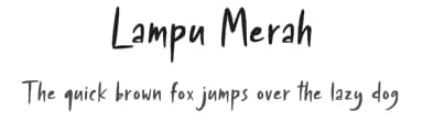 Lampu Merah by Weape Studio — Script Handwritten Font — thumbnail 1