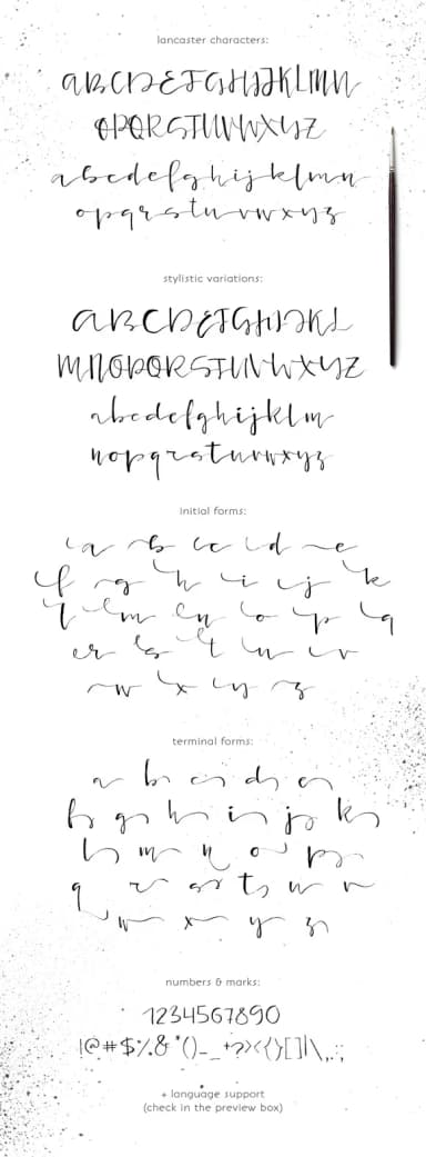 Lancaster Font by Favete Art — Script Handwritten Font — thumbnail 5