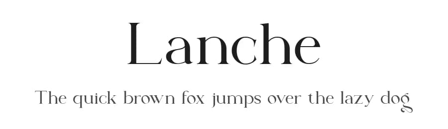 Lanche by Pentagonistudio — Serif Font