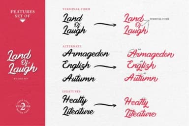 Land of Laugh Font by JavaPep — Script Handwritten Font — thumbnail 9