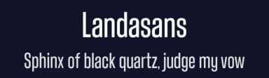 Landasans by Mantra Aksara — Sans Serif Font — thumbnail 2