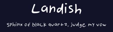 Landish by Landon Bonilla — Script Handwritten Font — thumbnail 2