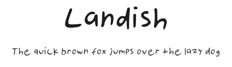 Landish by Landon Bonilla — Script Handwritten Font