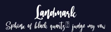 Landmark by Abraham Type (AldeDesign Studio) — Script Handwritten Font — thumbnail 2