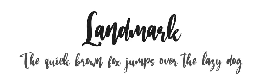 Landmark by Abraham Type (AldeDesign Studio) — Script Handwritten Font