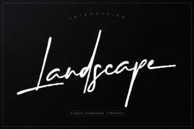 Landscape Font by RochArt — Script Handwritten Font — thumbnail 9