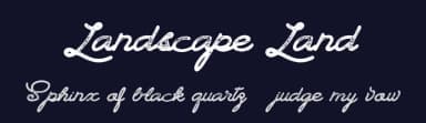 Landscape Land by Billy Argel Fonts ® — Script Handwritten Font — thumbnail 2