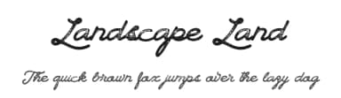 Landscape Land by Billy Argel Fonts ® — Script Handwritten Font — thumbnail 1