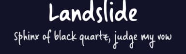 Landslide by Ana — Script Handwritten Font — thumbnail 2