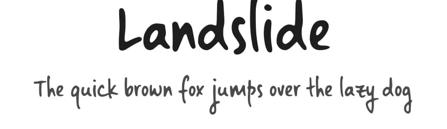 Landslide by Ana — Script Handwritten Font