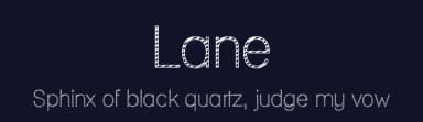 Lane by GemFonts / Typotheticals — Sans Serif Font — thumbnail 2