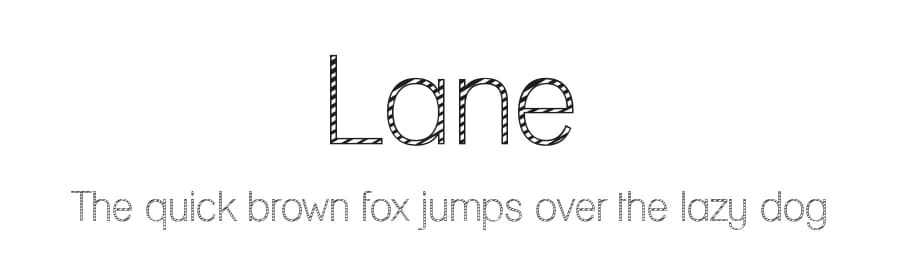 Lane by GemFonts / Typotheticals — Sans Serif Font
