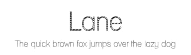 Lane by GemFonts / Typotheticals — Sans Serif Font — thumbnail 1