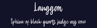 Langgom by Sensatype Studio — Script Handwritten Font — thumbnail 2