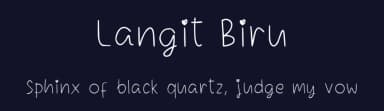 Langit Biru by Aisyah — Script Handwritten Font — thumbnail 2
