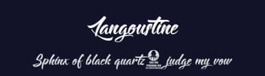 Langoustine by Octotype  | Thomas Boucherie — Script Handwritten Font — thumbnail 2