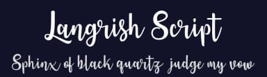 Langrish Script by OCSstudio — Script Handwritten Font — thumbnail 2