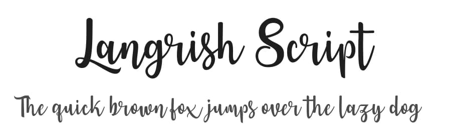 Langrish Script by OCSstudio — Script Handwritten Font