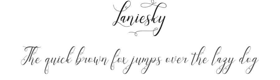 Laniesky by PutraCetol Studio — Script Handwritten Font — preview 1