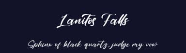 Lanitos Falls by Kong Font — Script Handwritten Font — thumbnail 2