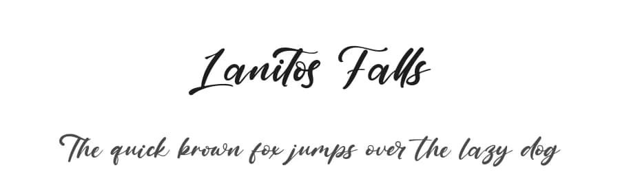 Lanitos Falls by Kong Font — Script Handwritten Font