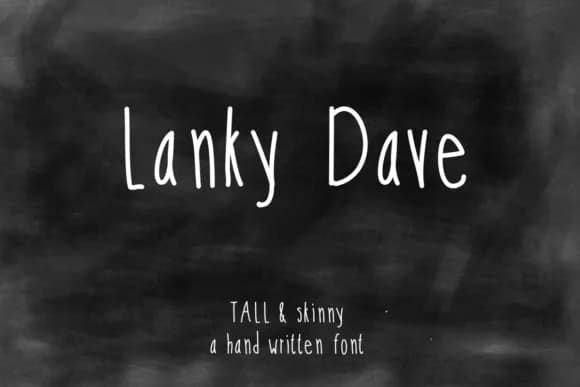 Lanky Dave Font by ashley_lynne18 — Script Handwritten Font