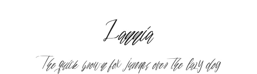 Lannia by Mariyana — Script Handwritten Font