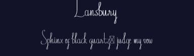 Lansbury by Edric Studio — Script Handwritten Font — thumbnail 2