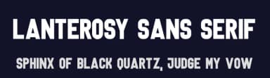Lanterosy Sans Serif by Jadatype — Sans Serif Font — thumbnail 2