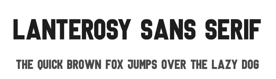 Lanterosy Sans Serif by Jadatype — Sans Serif Font