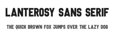 Lanterosy Sans Serif by Jadatype — Sans Serif Font — thumbnail 1
