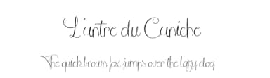 L'antre du Caniche by Maelle.K | Thomas Boucherie — Script Handwritten Font — thumbnail 1