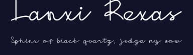Lanxi Rexas by Tychitype — Script Handwritten Font — thumbnail 2