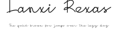Lanxi Rexas by Tychitype — Script Handwritten Font — thumbnail 1