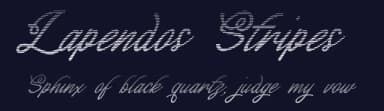 Lapendos Stripes by Axara Type — Script Handwritten Font — thumbnail 2