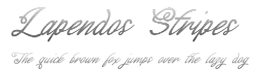 Lapendos Stripes by Axara Type — Script Handwritten Font