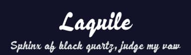 Laquile by Edignwn Type — Script Handwritten Font — thumbnail 2