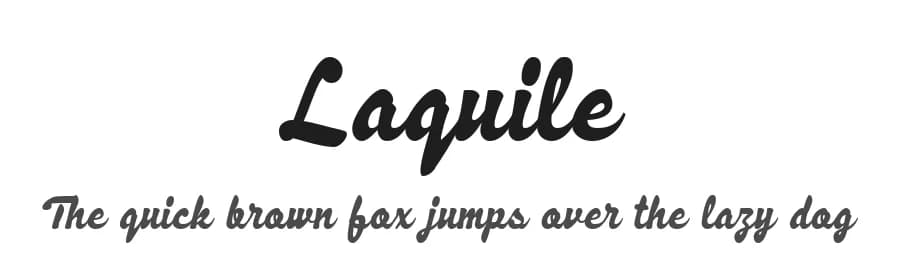 Laquile by Edignwn Type — Script Handwritten Font — preview 1