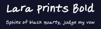 Lara Prints Bold by FontPanda — Script Handwritten Font — thumbnail 2