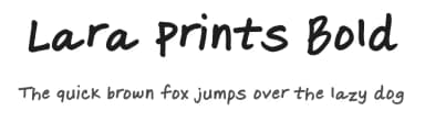 Lara Prints Bold by FontPanda — Script Handwritten Font — thumbnail 1