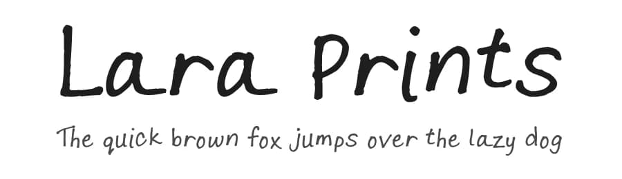 Lara Prints by FontPanda — Script Handwritten Font