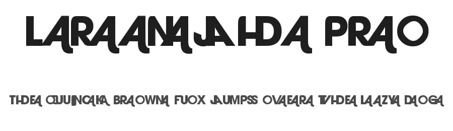 Laranjha Pro by Álvaro Thomáz — Sans Serif Font