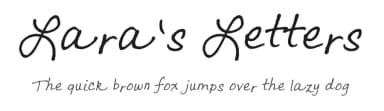 Lara's Letters by FontPanda — Script Handwritten Font — thumbnail 1