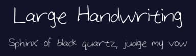 Large Handwriting by Sephy — Script Handwritten Font — thumbnail 2