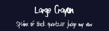 Large Crayon by Xerographer Fonts — Script Handwritten Font — thumbnail 2