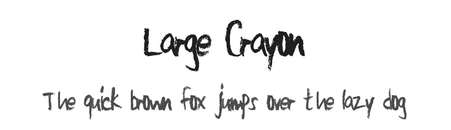 Large Crayon by Xerographer Fonts — Script Handwritten Font