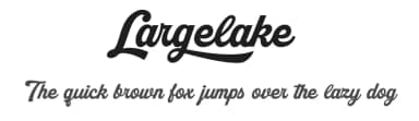 Largelake by Måns Grebäck — Script Handwritten Font — thumbnail 1