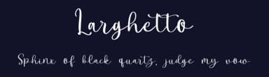 Larghetto by Fontysia — Script Handwritten Font — thumbnail 2