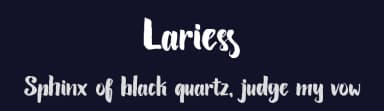 Lariess by Nur Solikh — Script Handwritten Font — thumbnail 2
